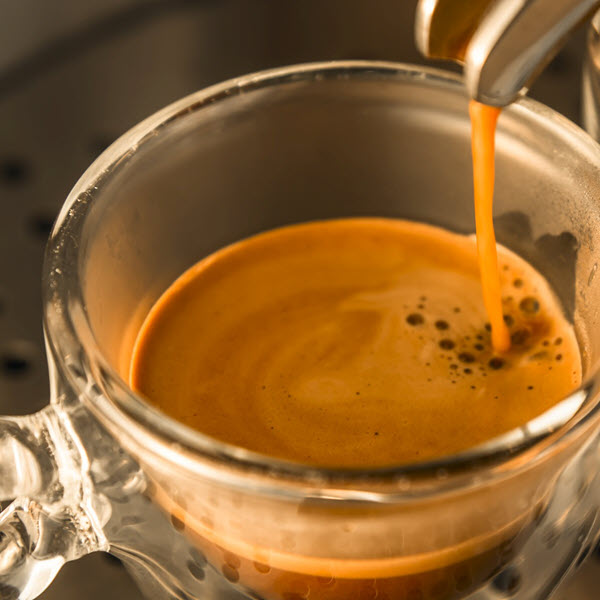 Espresso im Cafe Carfigo