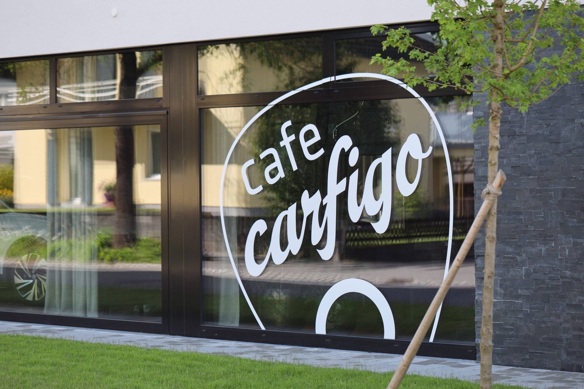 Außenansicht Cafe Carfigo Feldkirch / Nofels